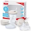 NUK 3-in-1 Set per imparare a bere con Trainer Cup bicchiere antigoc CDyj