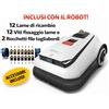 ECOVACS ROBOT TAGLIAERBA TOSAERBA GOAT A1600 LiDAR PRO + KIT RICAMBIO LAME FILO