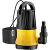 Wiltec Pompa sommersa con sensore 750W, pompa a immersione per acque chiare con