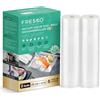 FRESKO Sacchetti Sottovuoto Alimenti 2 Rotoli 20 X 600 cm, Dimensioni Personaliz