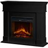 Divina Fire Camino elettrico caminetto da terra CAMBRIDGE in legno Nero 110x36x100h