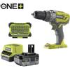 Ryobi Trapano avvitatore a batteria 4Ah con percussione Ryobi 18V + set accessori
