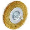 6093-10 Spazzola a Disco, Filo in Ottone, Ondulato