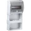 Palazzoli Spa Palazzoli quadro 2 prese interbloccate verticali guida din 9 moduli ip55 57962