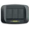 AVE SPA Ave placca pressofusione 3 moduli grafite sottoplacca 45pb93gf serie banquise