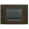 vimar spa Vimar 20653.31 Placca Classic 3 Moduli Weng� Africano
