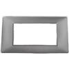 vimar spa Vimar 14654.20 Placca 4 Moduli Argento Opaco Serie Plana