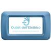 Gewiss SpA Gewiss GW22564 Placca 4 posti azzurro cielo top system