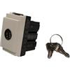 vimar spa Vimar Idea 16188.B Pulsante Commutatore No Nc A Chiave Bianco