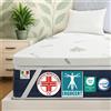 DOLCI SOGNI Topper Una Piazza e Mezza 140x200 Memory Foam - Spessore 5 cm - Topp
