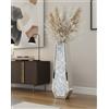 Artloge Vaso Vetro Diamanti Alto 70cm: Vaso Decorativo da interno Grande a Specc