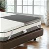 Bedshire Topper alla Grafite Singolo 80x200 Materasso Correttore in Memory Foam