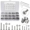 FandWay 900 Pezzi Kit di Viti a Esagono Incassato M2 M2.5 M3, Bulloni e Dadi Con