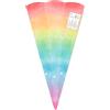Ursus 992 00 03F - Coni per la scuola Rainbow, 5 pezzi, fustellati in cartone stampato colorato da 460 g/m², esagonali, altezza circa 68 cm, diametro circa 20 cm, per l'iscrizione a scuola