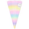 Ursus 992 00 04F - Coni scolastici Rainbow, 5 pezzi, fustellati in cartone stampato colorato da 460 g/m², esagonali, altezza circa 68 cm, diametro circa 20 cm, per l'iscrizione a scuola