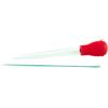 Yoko Design 1098 - Pipa con pompetta in Silicone, per irrorare arrosti, 4,5 x 28,2 cm, Colore: Rosso/Trasparente