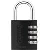 ABUS Lucchetto a Combinazione 145/40 - Codice a 4 Cifre, Nero | Corpo in alluminio anodizzato, livello sicurezza 4, senza chiave - ideale per armadietti e cassette degli attrezzi