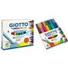 Giotto 455000 Pennarelli Turbo Maxi Punta Larga, 5 Mm, Conf. Da 24 Tonalita' Di Colori Turbo Color Pennarelli In Astuccio Da 36 Colori