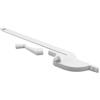 Prime-Line Operatore a goccia bianco da 22,9 cm, stile moderno, in acciaio legato, finitura verniciata
