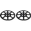cyclingcolors supporto girevole con cuscinetto a sfere 292mm 360° piastra sfere plastico nero piattaforma base rotante mobile TV Schermo (Confezione da 2)