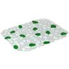 Yoko Design 1231 - Tappetino per lavandino in PVC, 39 x 29,5 x 0,20 cm, Colore: Verde/Trasparente