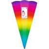 Ursus 992 00 99F - Coni scuola Arcobaleno, 5 pezzi, fustellati in cartone stampato a colori da 460 g/m², esagonali, altezza ca. 68 cm, diametro ca. 20 cm, per l'avvio della scuola