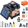 VEVOR Giuntatrice a Fusione di Fibra 4 Motori con Allineamento Nucleo, Giunzione 6s e Riscaldamento 13s, Macchina Giuntatrice per Fibra con Touch Screen 12,7 cm, Batteria 7800 mAh per SM MM DS NZDS