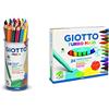 Giotto Mega Barattolo 24 Pastelli Colorati & Turbo Maxi Pennarelli 24 Uds.