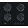 WHIRLPOOL PLACA DE GAS AKT 616 / NB NEGRO INTEGRADO 60 CM 4 ZONA (S)
