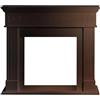 Divina Fire Cornice per camino rivestimento in legno L110xP36xH100 Cambridge Noce