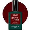 Manucurist Smalto Semipermanente Unghie Bordeaux Green Flash Dark Pansy - Gel Un