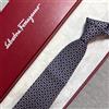 Salvatore Ferragamo Cravatta collo Salvatore Ferragamo nuova mai usata delfini bianchi navy 100% ...