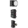 SIEMENS SPA Siemens 3sb32470aa61 pulsante luminoso bianco led 24vac 1na+1nc