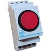 Ge power 128043 pulsante rosso 1na 1nc din