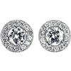 Nessuno Nuovissimi orecchini con diamanti Pt950/ Pt900 1.061 CT G SI2 G D 0.46 CT for...