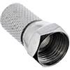 InLine 23371 Spina SAT F-Type Volante per Cavi Coassiali con Diametro Esterno da 7 mm, Nero