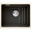 BLANCO ETAGON 500-U 525155 Lavello da Cucina Sotto-TopIn Ceramica per Basi di Lavello con Larghezza di 60 cm, In Ceramica, Nero