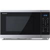 SHARP YC-MS252AE-S - Forno a microonde 900 W, 11 livelli di potenza, funzione scongelamento, dimensioni 47,2 x 28 x 34,5 cm, colore: Argento