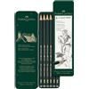 Faber-Castell 119063 Castell 9000 Set Di 6 Matite, Gradazioni Da Hb a 8B, Matite