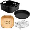23CM Accessori Friggitrice Ad Aria per COSORI 6L/6,2L/6,4L, Cecotec 7,6L, 4PCS Q