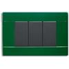 AVE SPA Ave placca tecnopolimero ral45 lucida 3 moduli verde inglese 45p03vi serie blanc