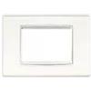 vimar spa Vimar 20653.B72 Placca Classic 3 Moduli Bianco Ice
