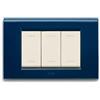 AVE SPA Ave placca zama45 metallo 3 moduli blu marine 45p93bm serie zama