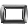 Gewiss SpA Gewiss placca 3 posti ardesia metallizzato top gw22613 system