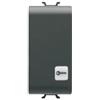 Gewiss SpA Gewiss pulsante 1m 1p na 16a chiave gw12152 chorus nero