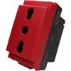 vimar spa Vimar Idea 16203.R Presa 2P T 16A P17/11 Rosso