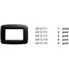 Gewiss SpA Gewiss placca 2 posti ardesia metallizzato playbus young gw32712 playbus