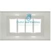 Zippo Srl Zippo 6054 Placca 4 posti bianca bticino magic