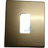 BTicino Spa Bticino 501/11B Placca magic 1p alluminio bronzo