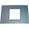 vimar spa Vimar Eikon 20652.15 Placca Classic 2 Moduli Centrali Antracite Matt